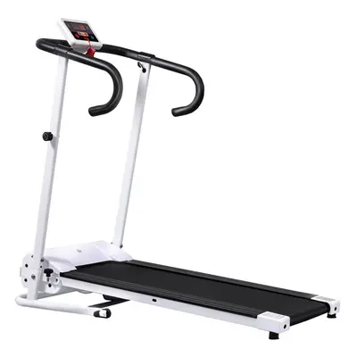 HOMCOM 1-10Km/h Folding Treadmill Home Running Fitness Machine w/ Safety Stopper