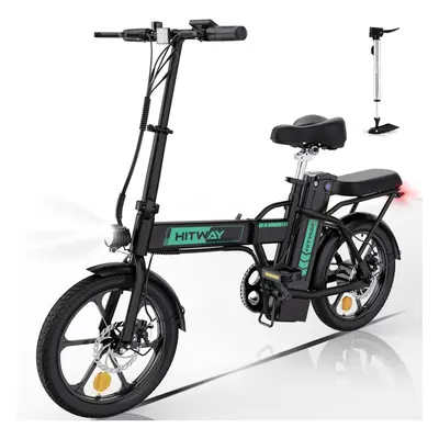 HITWAY E-Bike for Adults 16" Lightweight 250W Electric Folding Bike