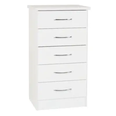 Nevada Drawer Narrow Chest White Gloss