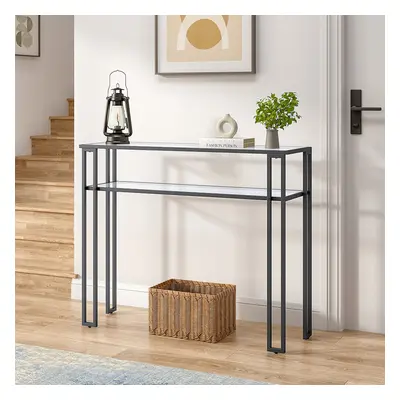 Modern Multi-function Tempered Glass Console Table