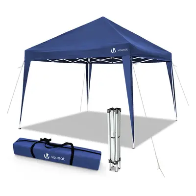 VOUNOT 3x3m Pop Up Gazebo with Leg Weight Bags, Folding Party Tent for Garden Outdoor, Blue