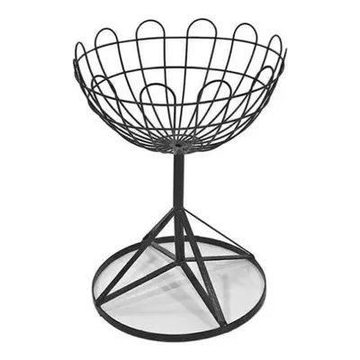 Plant Stand cm Low Jardiniere Black Plastic Coated Steel Garden Pride