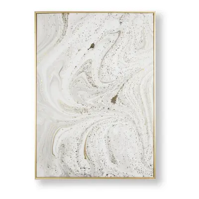 Art for the Home Grey Marble Luxe Framed Printed Canvas