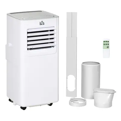 HOMCOM BTU Mobile Air Conditioner Indoor Portable AC Unit w/ RC, White