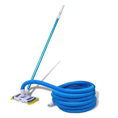 vidaXL Pool Cleaning Tool Vacuum with Telescopic Pole and Hose Sweep Broom