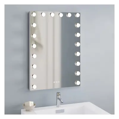 Rectangle Hollywood Vanity Mirror with Dimmable LED Bulbs