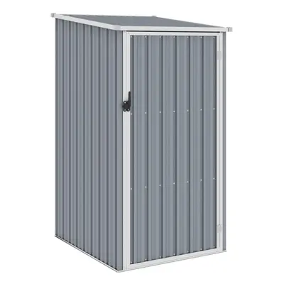 vidaXL Garden Shed Grey Galvanised Steel Outdoor Tool Equipment Storage House