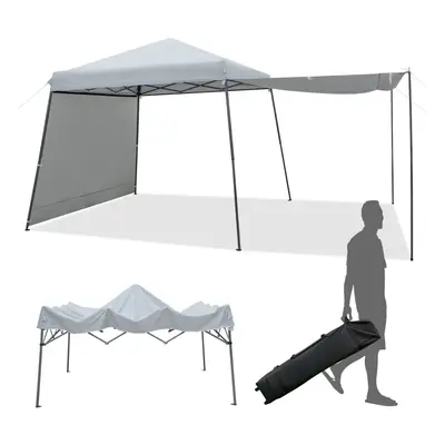 3 X 3M Pop up Gazebo Height Adjustable Canopy Tent W/Legs Side Walls