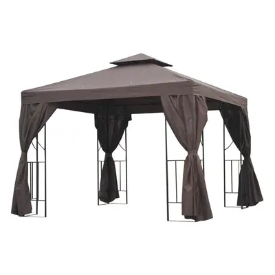 Outsunny x 3(m) Garden Metal Gazebo Sun Shade Shelter Outdoor Party Tent