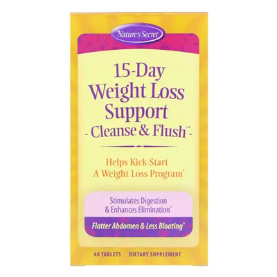 Nature's Secret, 15-Day Weight Loss Support, Cleanse & Flush, Tablets