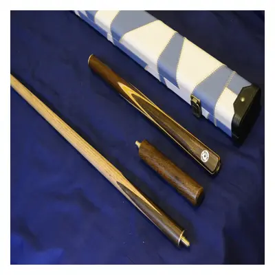 Handcrafted 3/4 piece Ash Snooker Cue Set with Leather Cue Case