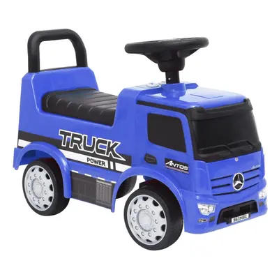 vidaXL Step Car Mercedes-Benz Truck Blue Ride-On Baby Children Walk Car Toy