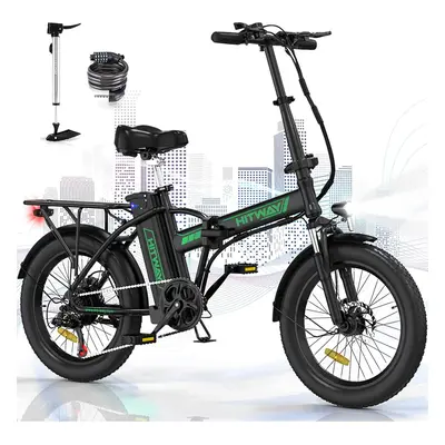 (HITWAY Electric Bike for Adults,20" Ebikes, up 90KM Fold Bike Citybike MT Bicycle) HITWAY Elect