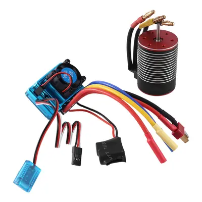 3650 Brushless Motor 3600KV and 120A ESC for 1/8 1/10 RC Car Drift Racing Off-Road Truck