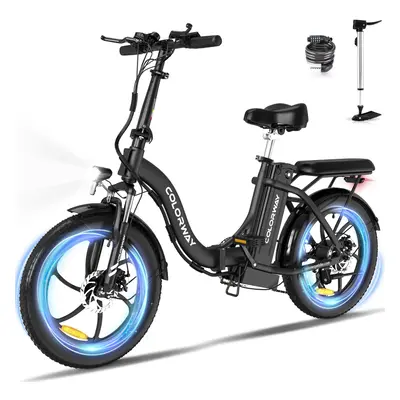 COLORWAY E bike 20" Folding Bike with 36V Battery 250W Motor for Adult