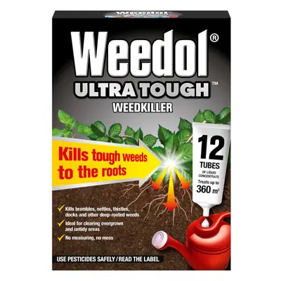 Weedol Ultra Tough Weedkiller Liquid Concentrate Tubes x12