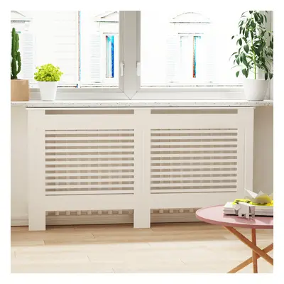 (L(H100 X W152 X D19cm)) White Cabinet Cover Radiator Cover Cabinet Shelf