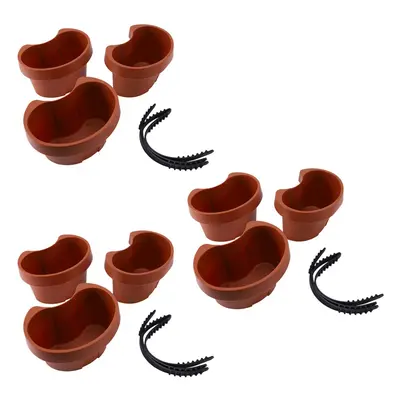 9 Pc Unique Gutter Downspout Garden Flower Pot Drain Pipe Flower Pots Tubs Drain Pipe Garden Pla