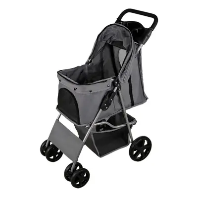 Pet Stroller Pushchair Carrier Foldable Trolley Travel Cart Cat Dog Rain Cover