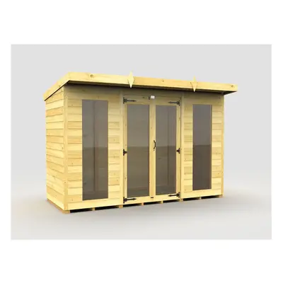 Pent Summer House 10ft x 4ft (Full Height Window) Fast & Free Nationwide Delivery