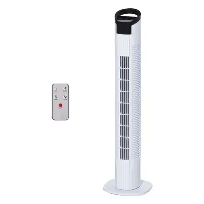 HOMCOM 31'' 3-Speed LED Tower Fan With Remote Controller