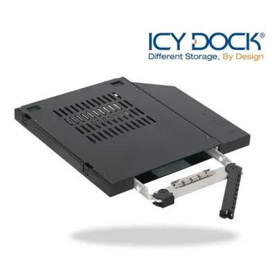 ICY Dock MB411SPO-2B 2.5" SATA HDD SSD Notebook Slim ODD Mobile Rack