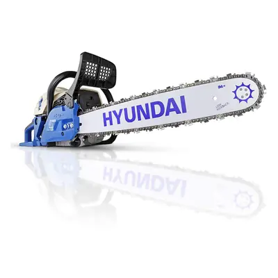 Hyundai 62cc Petrol Chainsaw, Year Platinum Warranty, 20'' Cutting Bar, Chains, Carry Bag, Chain