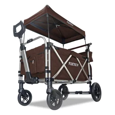 (Fuxtec CTL950 Kids Folding Wagon - BOLLERWAGEN -Portable Foldable Handcart BROWN) Fuxtec CTL950