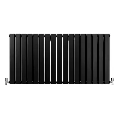 (Black, x 1190mm) Flat Panel Radiators Horizontal Vertical Heater