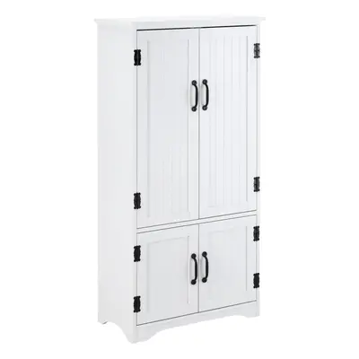 HOMCOM Accent Floor Storage Cabinet Kitchen Cupboard with Large Doors