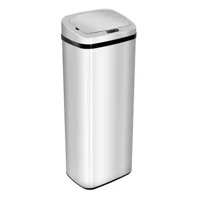 HOMCOM 50L Infrared Automatic Motion Sensor Dustbin Stainless Steel Trash Can