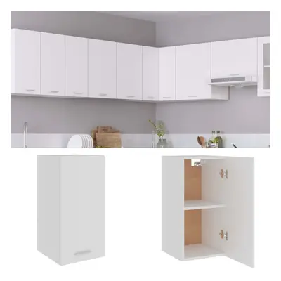 vidaXL Kitchen Cabinet White Chipboard Home Kitchen Storage Shelf Organiser