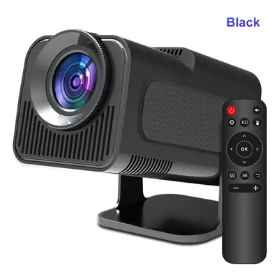 (Black) Projector 4K Android Native 1080P 390ANSI HY320 Dual Wifi6 BT5.0 1920*1080P Cinema porta