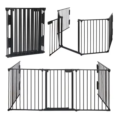 Baby Safety Fence Hearth Fire Gate Metal BBQ Pet Dog Cat PlayPen Fireplace Guard