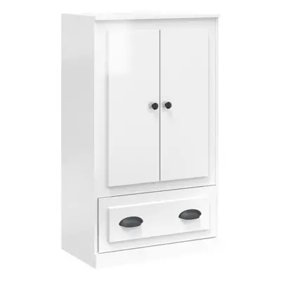 (high gloss white) vidaXL Highboard High Sideboard Side Cabinet Storgae Cupboard Engineered Wood