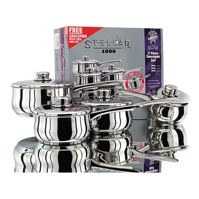 Stellar 3 Piece Set With FREE 14cm Saucepan