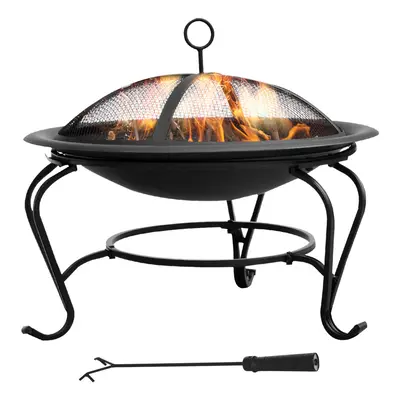 Outsunny Outdoor Fire Pit Wood Log Burning Heater Garden Stove Patio Brazier