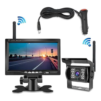 7inch Monitor Wireless Rear View Backup Camera Night Vision System For Car Rv Truck Bus