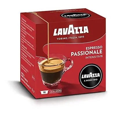 Lavazza A Modo Mio Coffee Pods Espresso Passionale - Pack of (256 capsules)