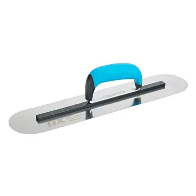 OX Pro Heavy Duty Pool Finishing Trowel Rigid Stainless Steel Blade with Duragrip Handle - 450mm