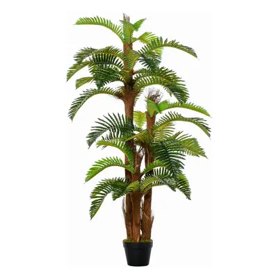 Outsunny Artificial Palm Plant Fake Tree for Home Office, 150cm