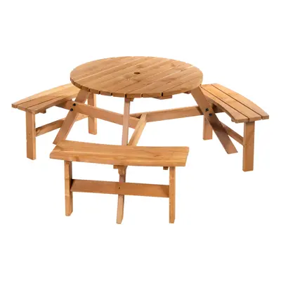 Outsunny Seater Wooden Picnic Table