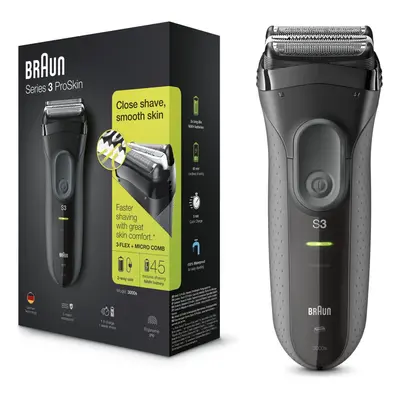 Braun Series ProSkin 3000s Electric Shaver, Electric Razor for Men, Rechargeable and Cordless Sh