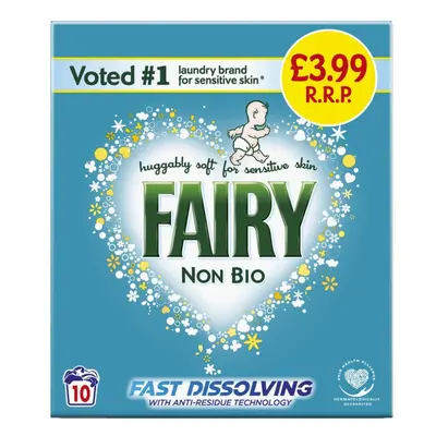 Fairy Non Bio Washing Powder Washes 650g (Pack of 6)