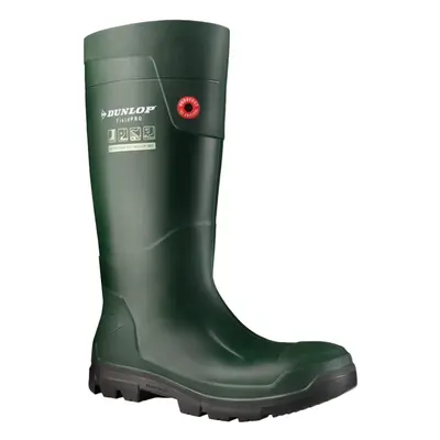 (10 UK, Green) Dunlop Unisex Adult FieldPro Full Safety Wellington Boots