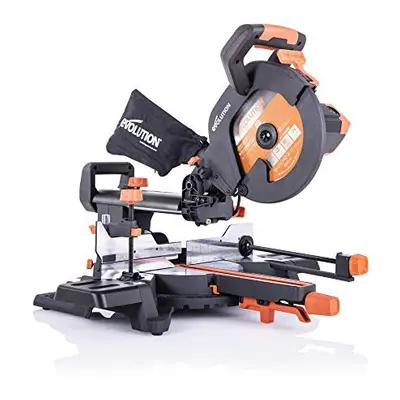 Evolution Power Tools R255SMS+ Compound Saw with Multi-Material Cutting, 45? Bevel, 50? Mitre, m