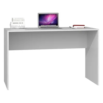 (White) PLUS | Contemporary desk 120x76x50 cm | Large and comfortable top | Computer table | Mod