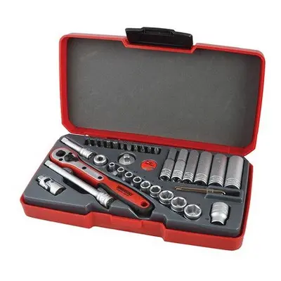 Teng T1436 T1436 Socket Set of Metric 1/4in Drive