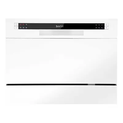 Compact Tabletop Dishwasher Place Settings, Programmes, Low Noise, 6.5L Cycle - White - DH83