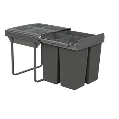 68L Pull Out Integrated Kitchen Bin for 600mm Cabinet Base Mounted